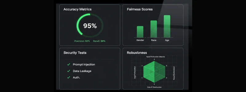 Dashboard showing AI risk measurement metrics and KPIs